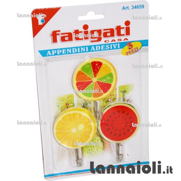 GANCI ADESIVI cm.5 PZ.3 
